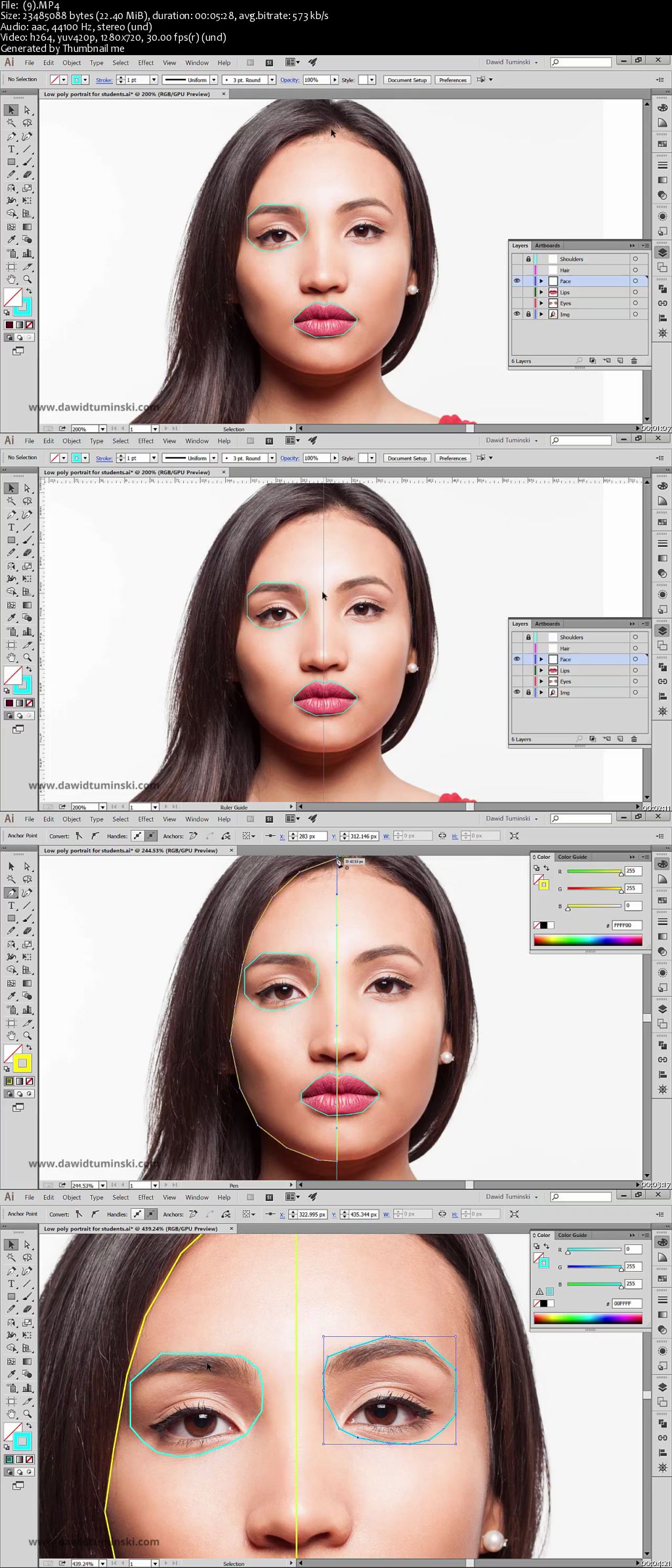 How To Create A Low Poly Portrait With The Pen Tool In Illustrator