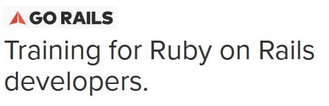 GORAILS - Training for Ruby on Rails developers. (Reduced size)