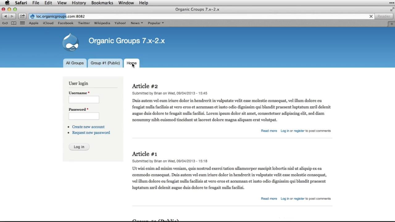 OSTraining - How to Use Organic Groups, Version 2 in Drupal