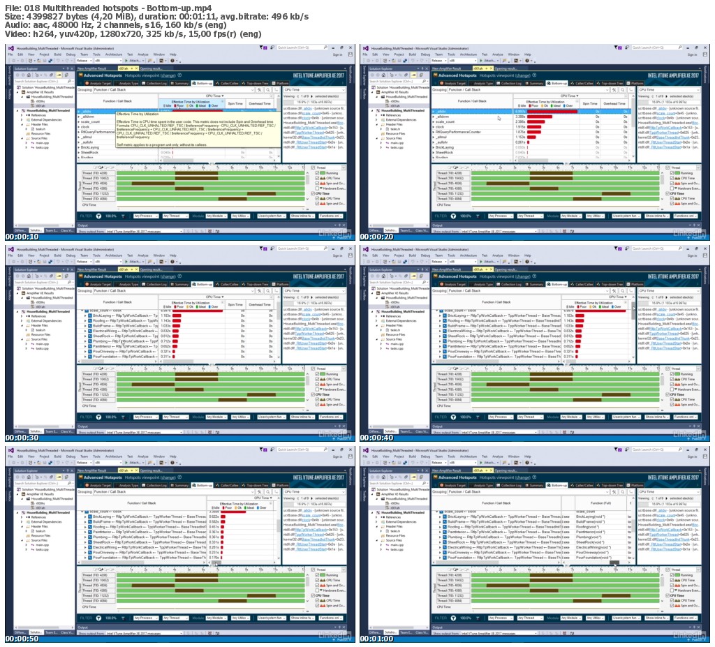 Lynda - Windows Performance Tools: Thread Analysis with Intel VTune Amplifier