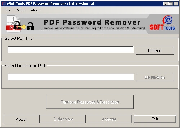 eSoftTools PDF Password Remover 1.0