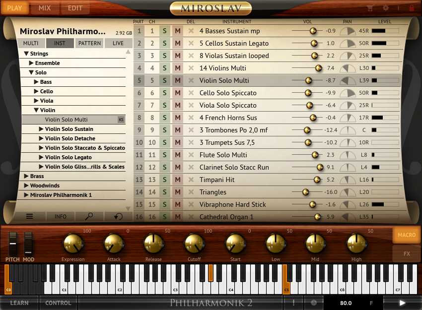 IK Multimedia Miroslav Philharmonik 2 Sound Content Update1 HYBRiD