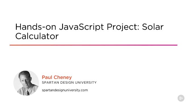 Hands-on JavaScript Project: Solar Calculator