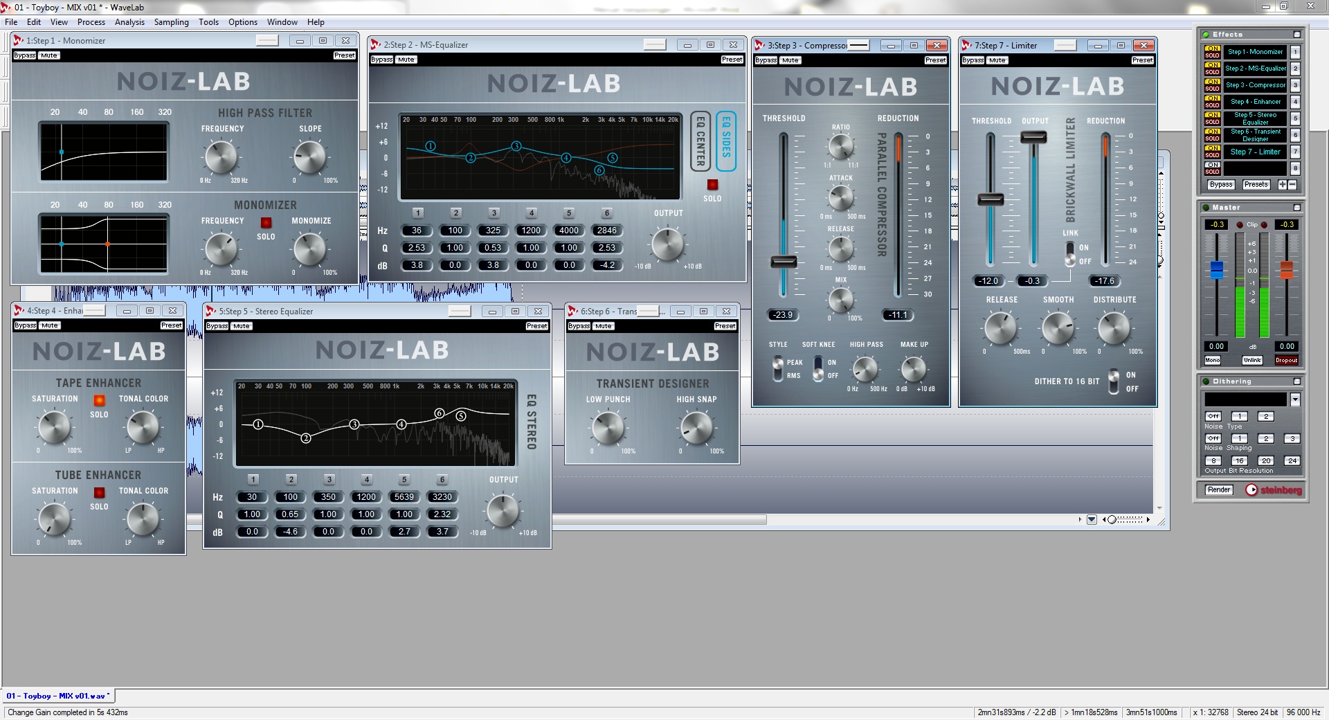 Noiz-Lab 7-Step Mastering Suite v1.0.0 WiN / OSX