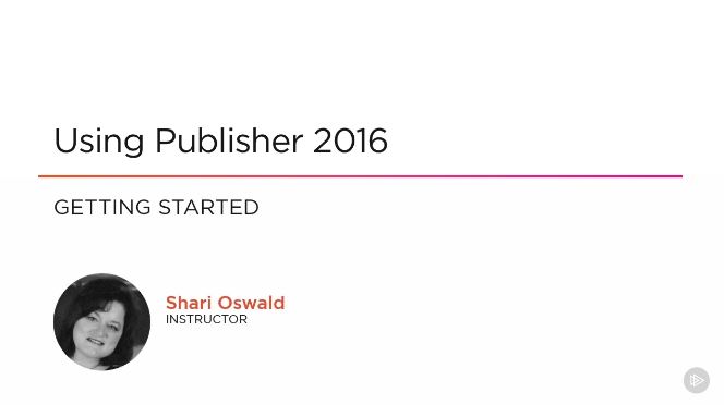 Using Publisher 2016