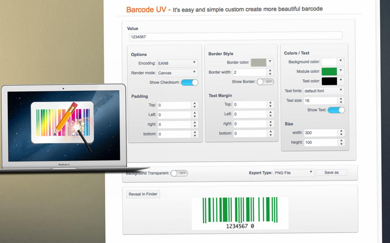 Barcode UV 7.16 Multilingual Mac OS X