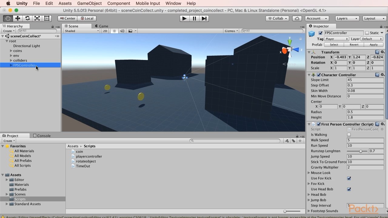 Unity 5 Scripting and Gameplay Mechanics