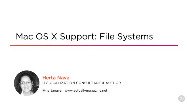 Mac OS X Support: File Systems