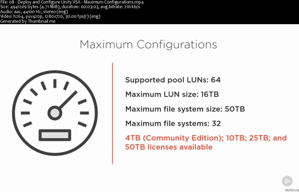 EMC® Unity™ Virtual Storage Appliance - Deploy and Configure