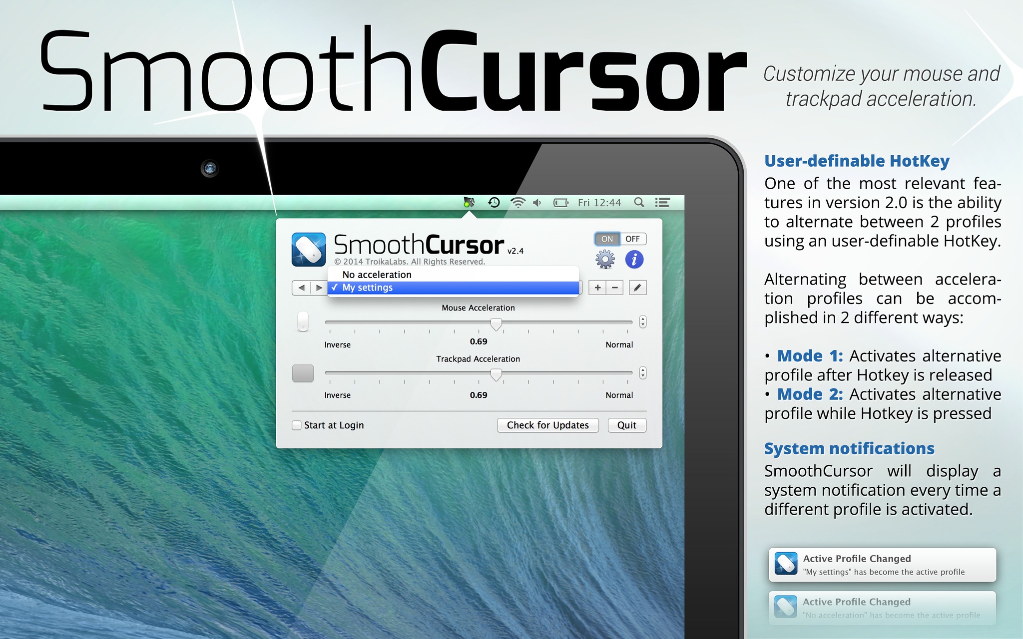 SmoothCursor 2.6.1 Mac OS X