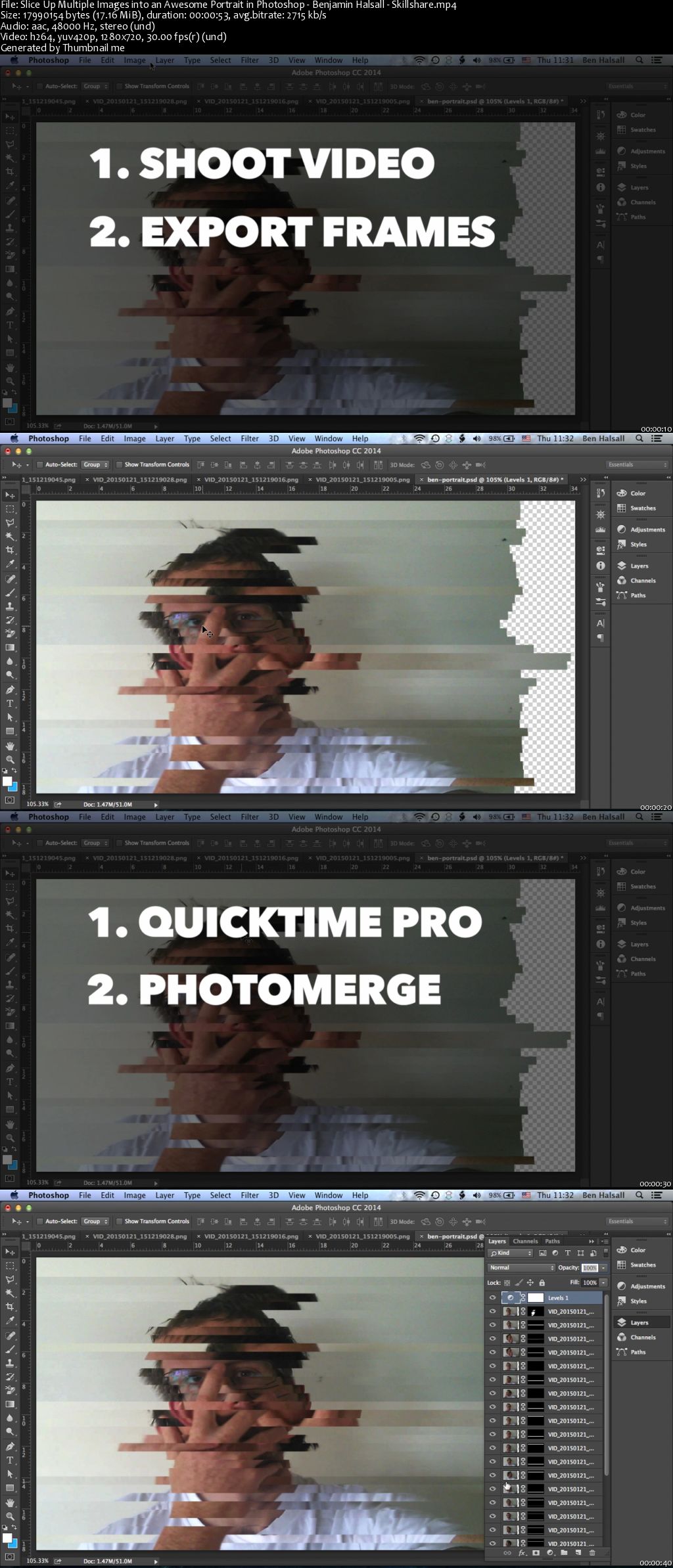 Slice Up Multiple Images into an Awesome Portrait in Photoshop