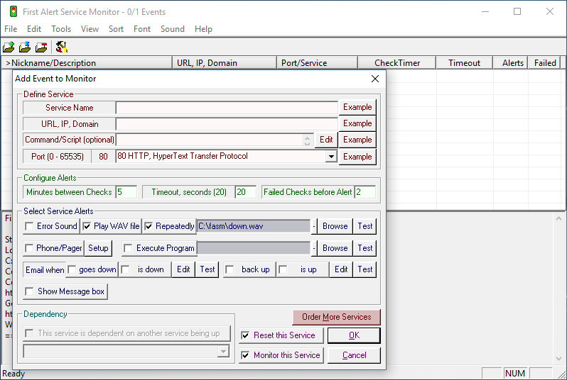 First Alert Service Monitor 17.01.01