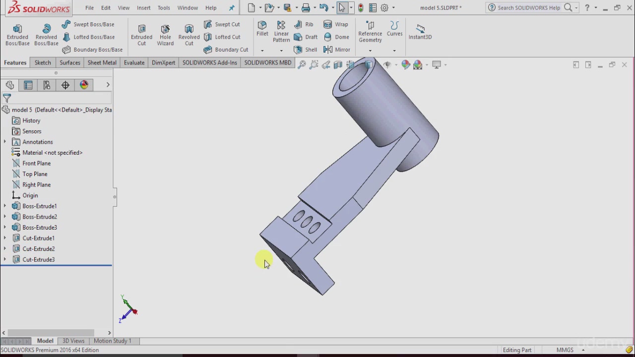 Udemy - Solidworks 2016 Ultimate 3D-2D Modelling Course (2016)