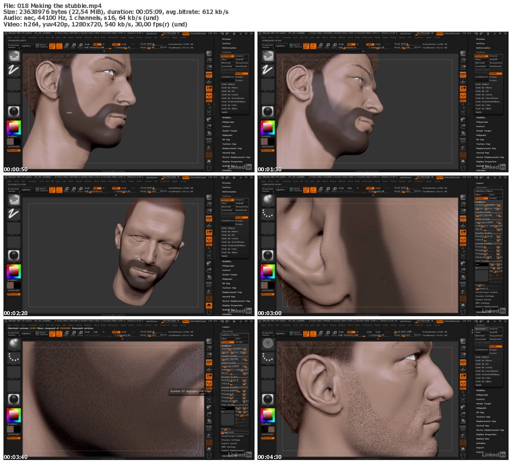 Lynda - ZBrush: Making Hair with FiberMesh