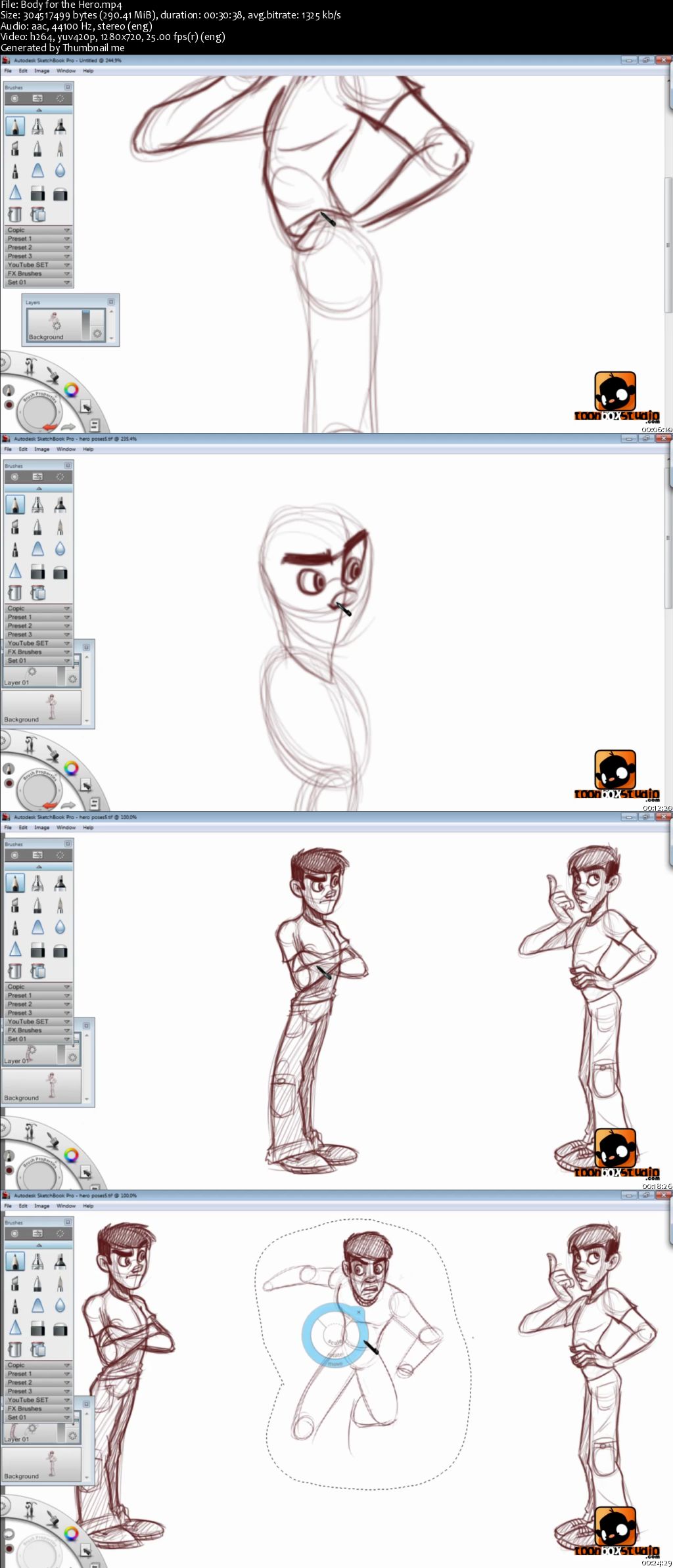 Toonbox Studio - Designing The Male Character: Slim Characters