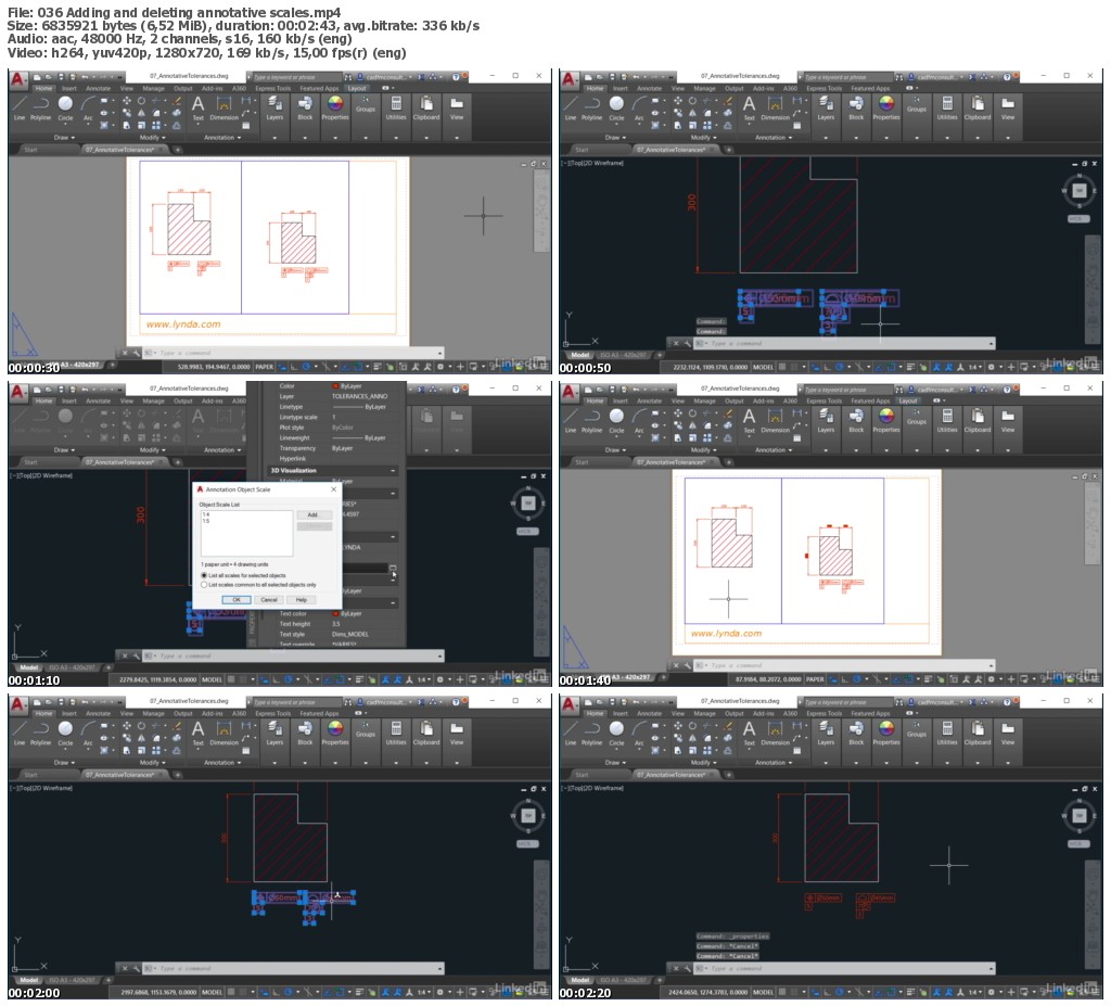 Lynda - AutoCAD: Annotation Scaling in Drawings