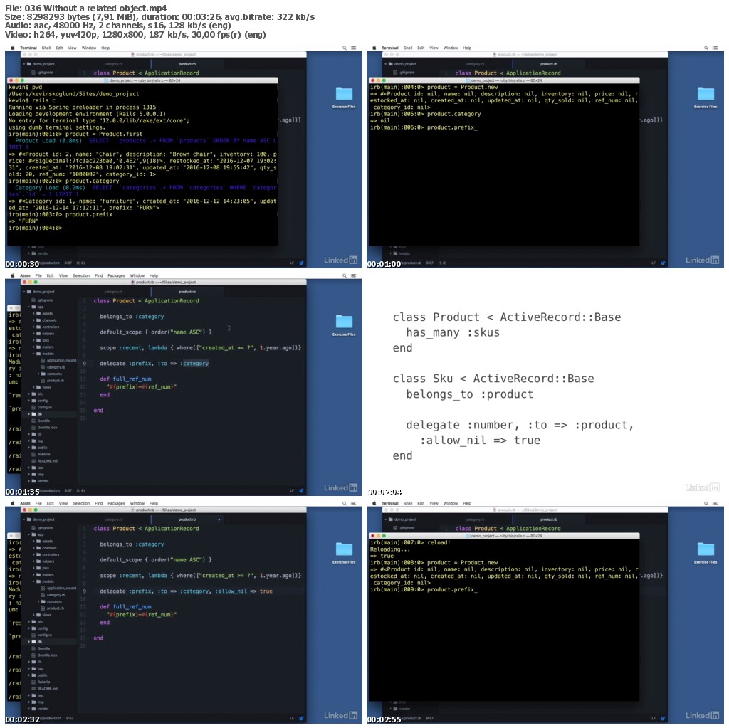 Lynda - Ruby on Rails: Get More From ActiveRecord