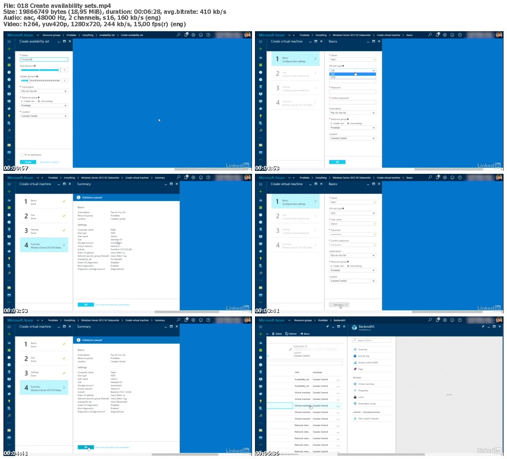 Lynda - Microsoft Azure: Create and Manage ARM Virtual Machines