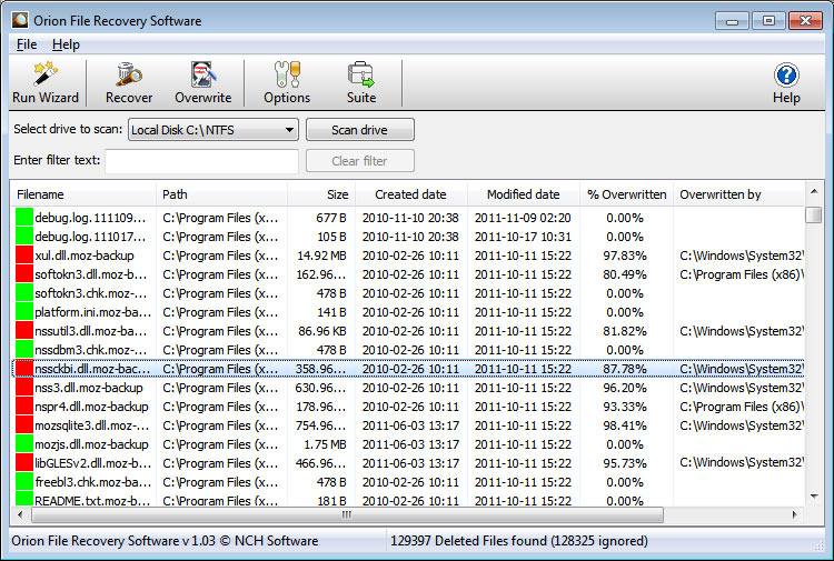 Orion File Recovery Plus 1.11