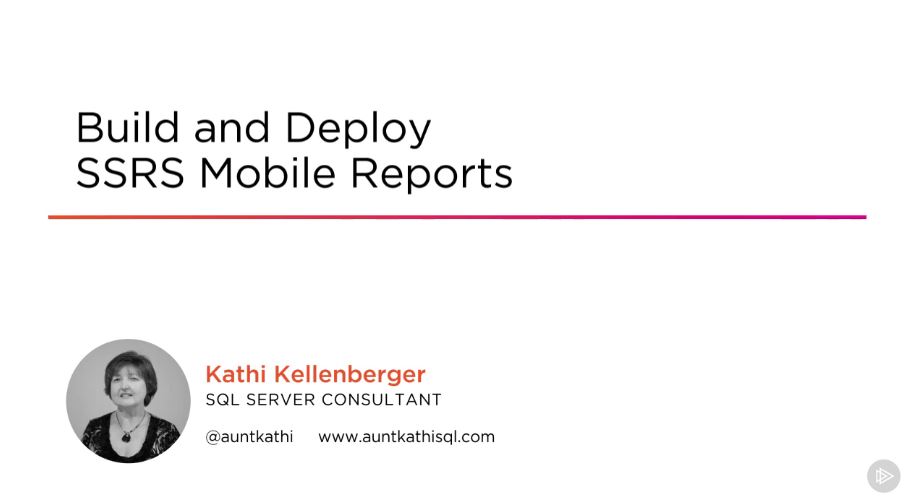 Build and Deploy SSRS Mobile Reports