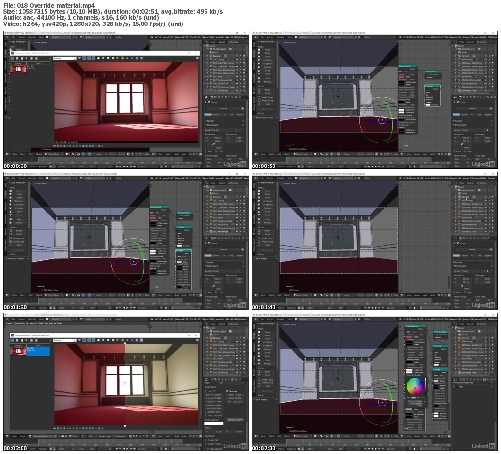 Lynda - V-Ray: Control Color Bleed in Blender