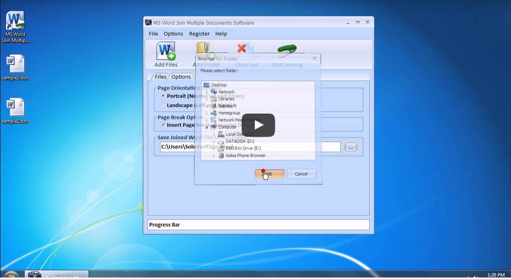 MS Word Join Multiple Documents Software