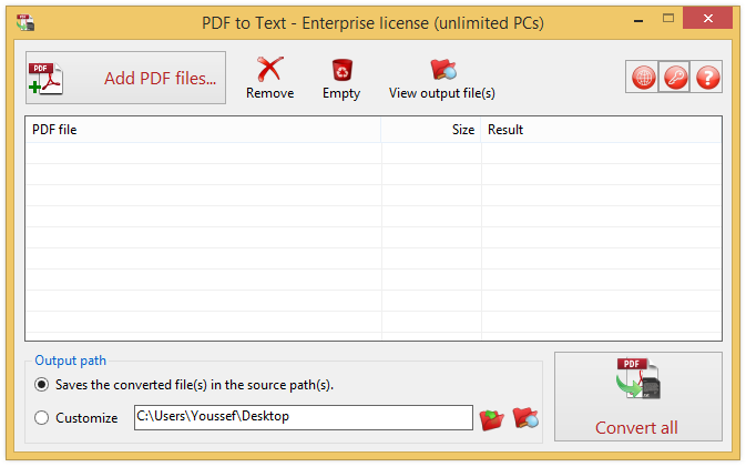 PDF to Text 9.0 Build 050