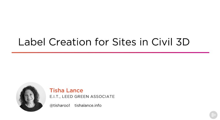 Label Creation for Sites in Civil 3D