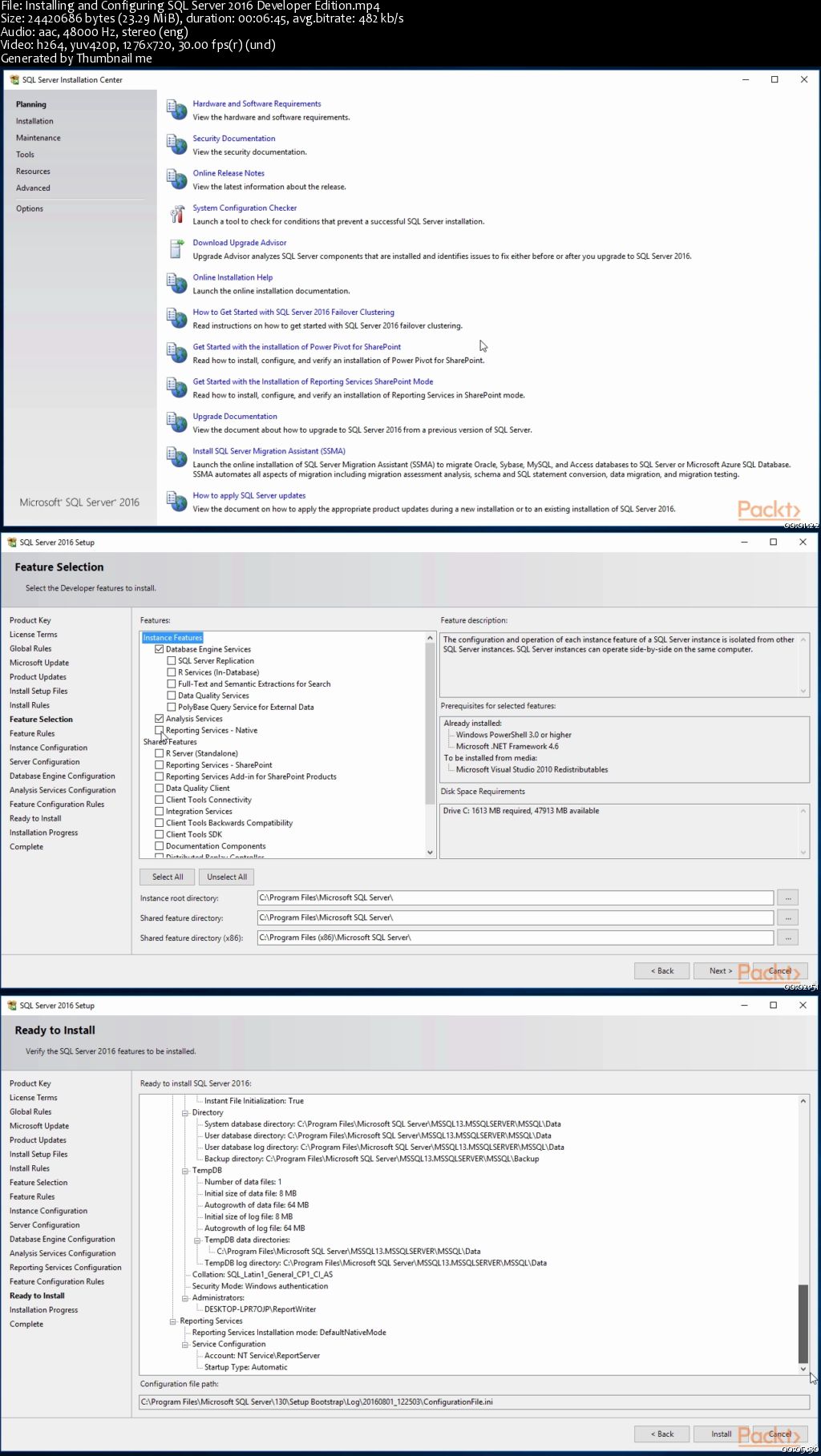 SQL Server 2016 Database Reporting