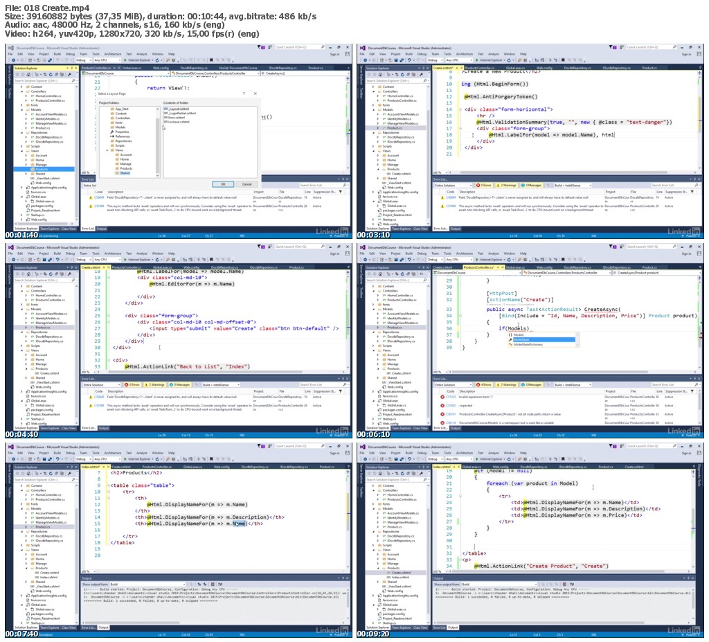 Lynda - NoSQL Development with DocumentDB in Azure