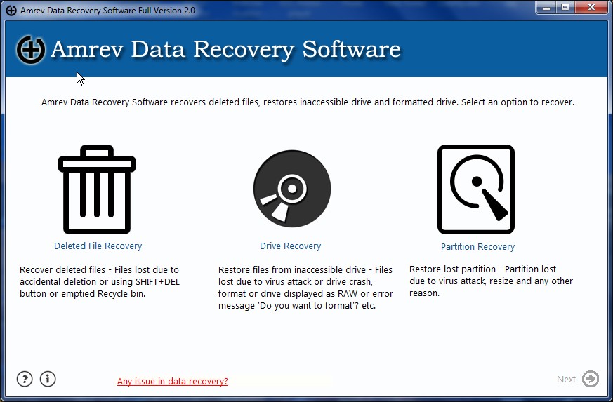 Amrev Data Recovery 2.0