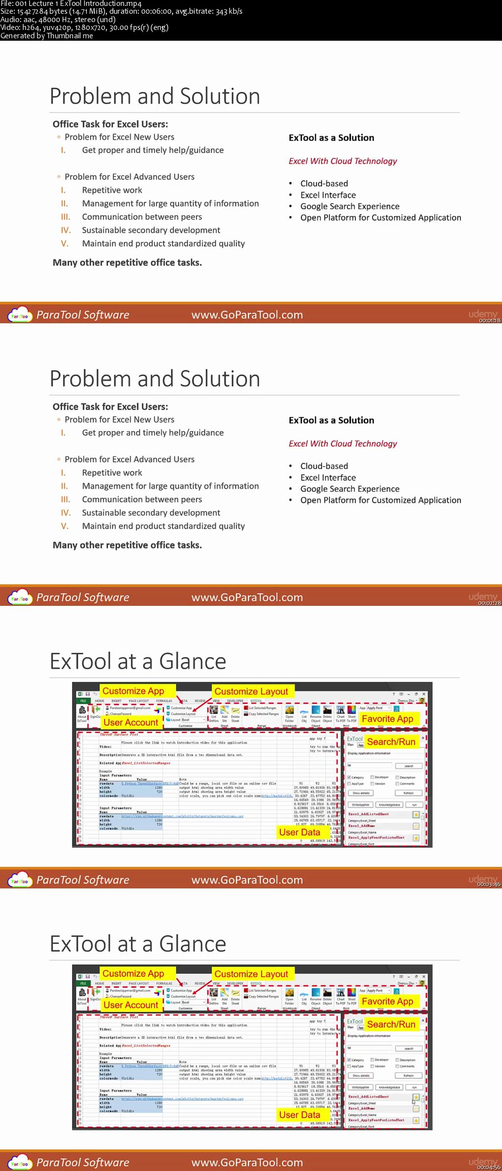 Productivity in Excel using ExTool