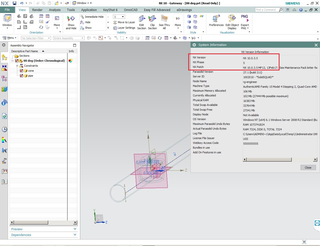 Siemens PLM NX 10.0.3 MP13 Update