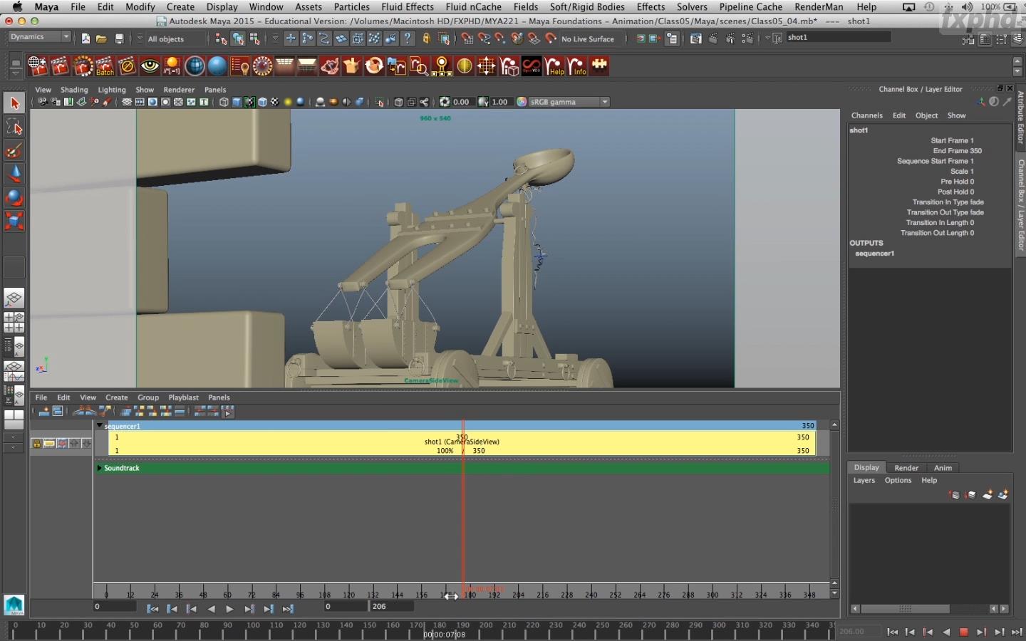 fxphd - Maya Foundations: Animation