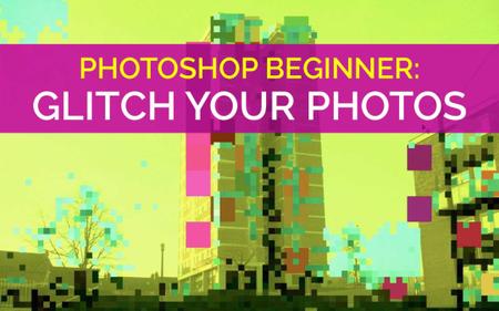 Create Glitch Effects in Photoshop with Selection, Resize & Colour Adjustment Tools