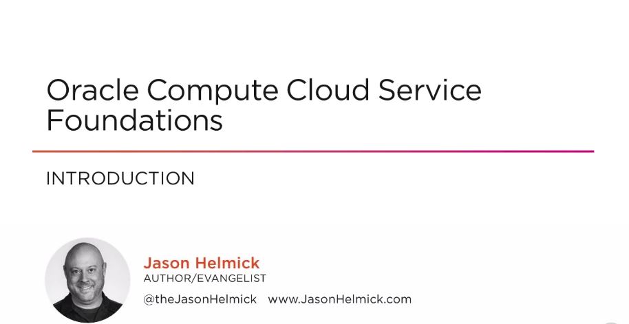 Oracle Compute Cloud Service Foundations (2017)