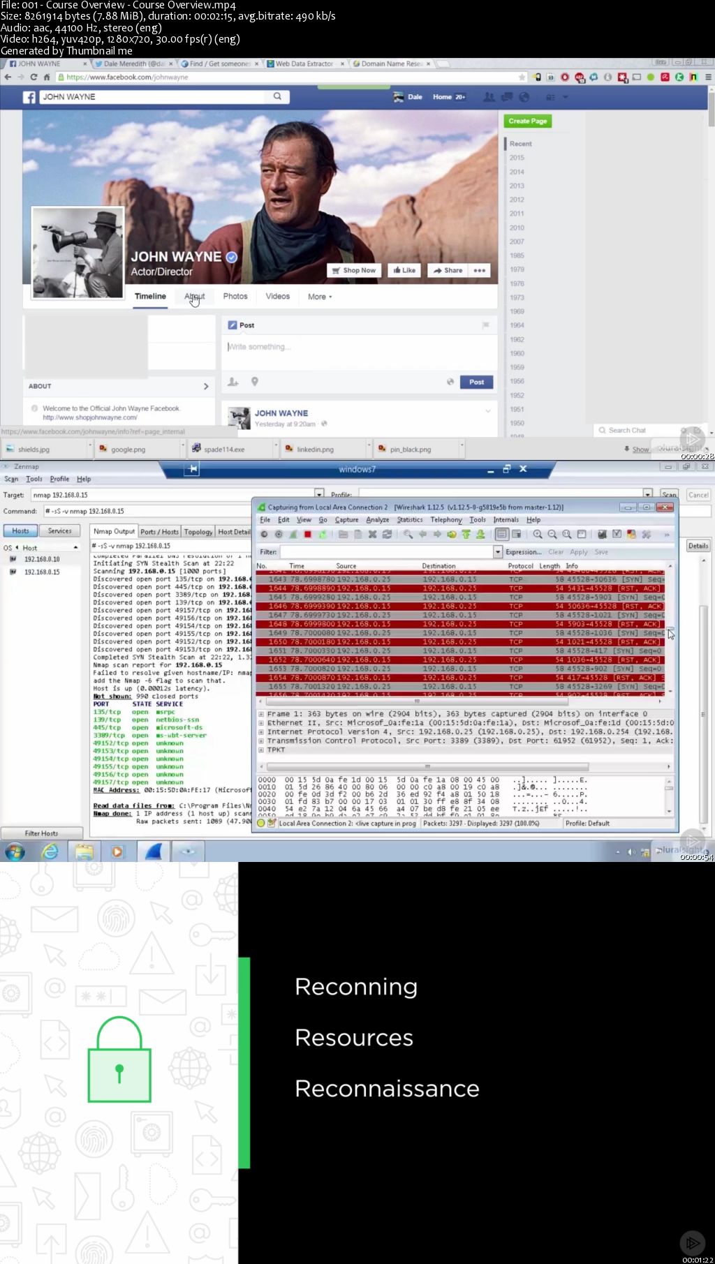 Performing and Analyzing Network Reconnaissance