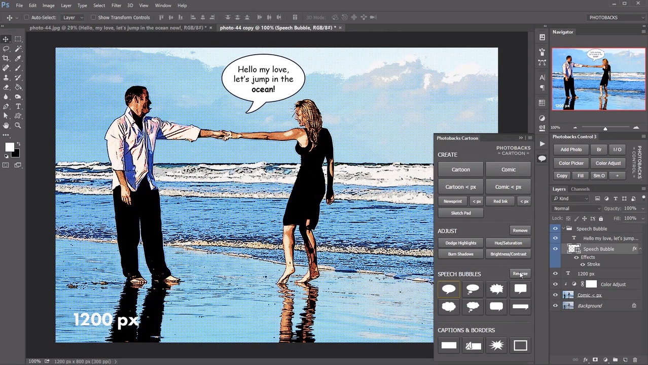 Photobacks Cartoon 1.0.5 Plug-in for Adobe Photoshop (Win/Mac)