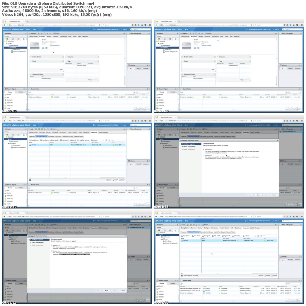 Lynda - VMware vSphere: Upgrade a Deployment to vSphere 6.5