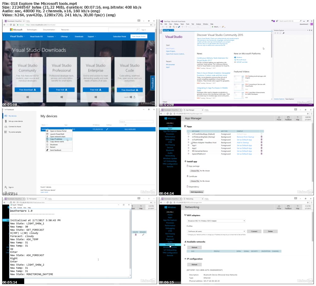 Lynda - IoT Development with Windows 10 IoT Core 1: Installation and Basic Connection