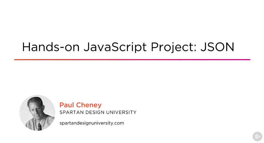 Hands-on JavaScript Project: JSON