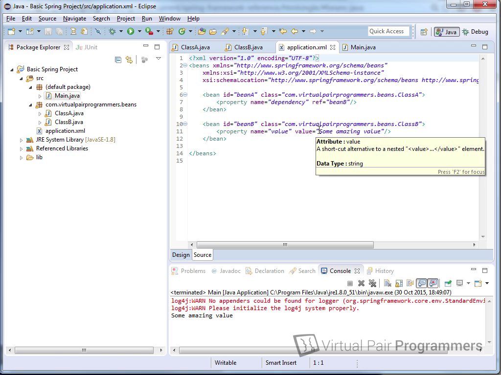 Virtual Pair Programmers - Spring JavaConfig