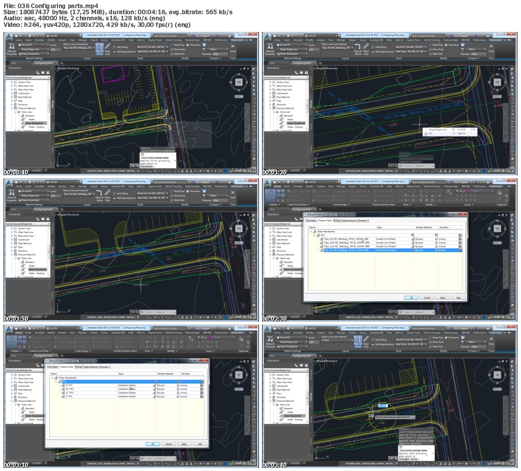 Lynda - AutoCAD Civil 3D: Pressure Pipe Design