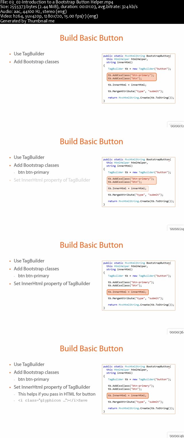 Build an HTML Helper Library for ASP.NET MVC 5 [repost]