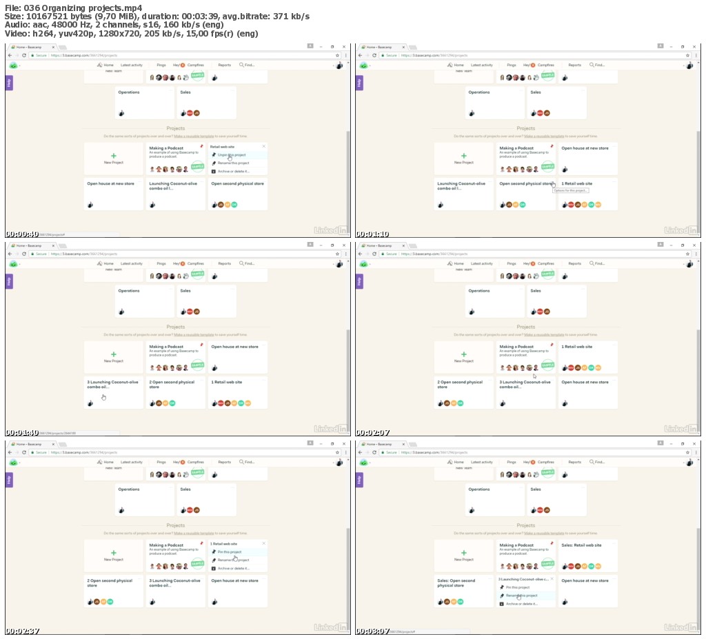 Lynda - Learning Basecamp 3