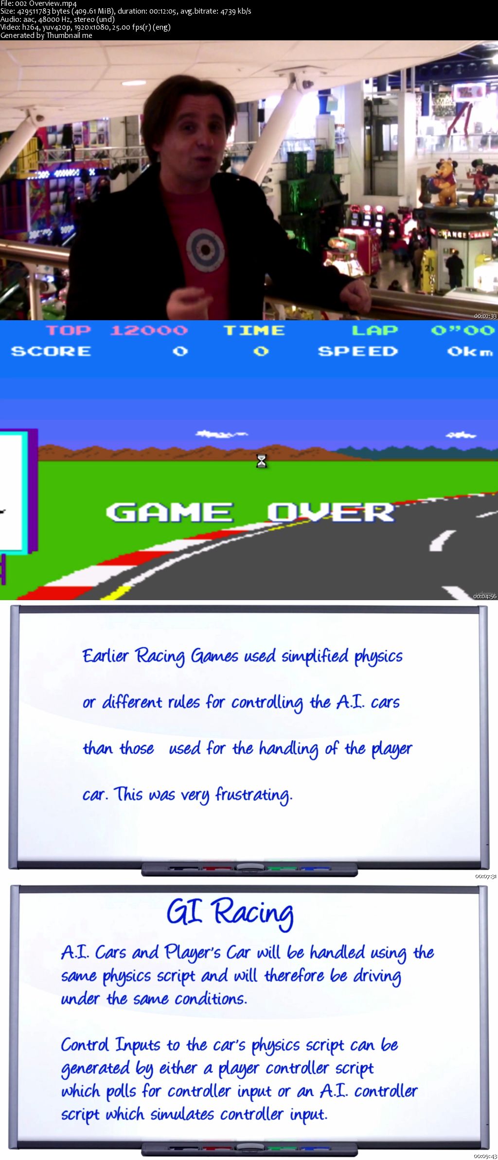 Racing Game Physics and Artificial Intelligence