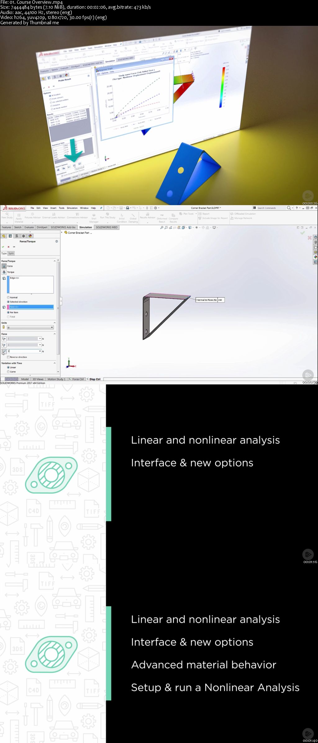 SOLIDWORKS Simulation - Linear Static Assembly Analysis