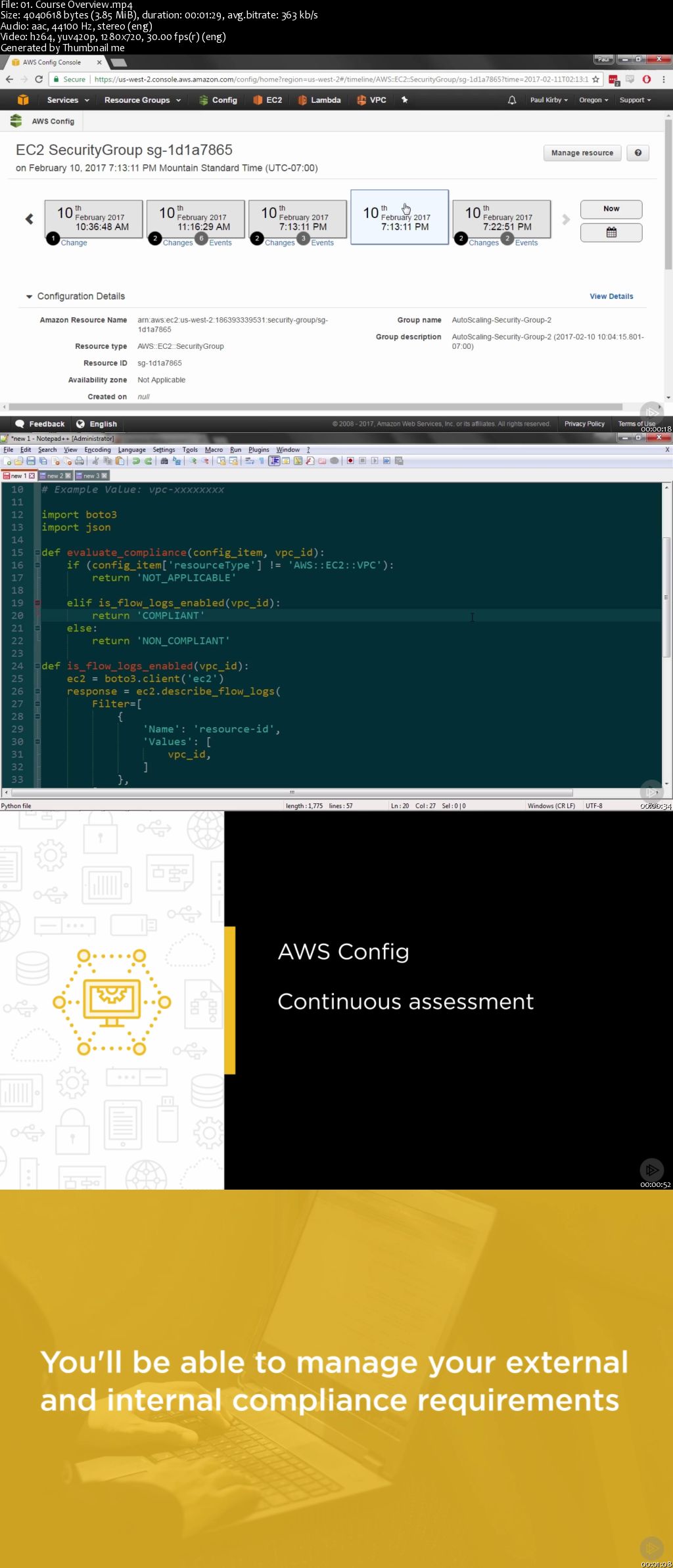 Managing Inventory, Change, and Compliance with AWS Config