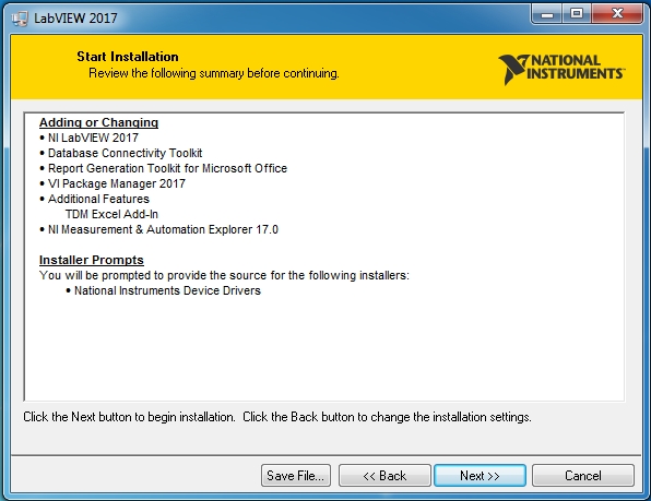 National Instruments LabView 2017