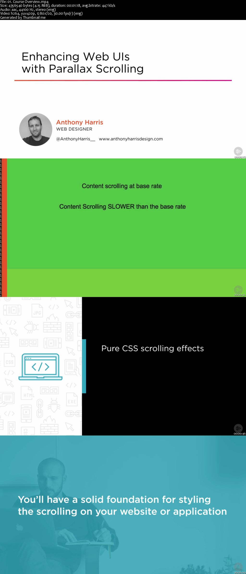 Enhancing Web UIs with Parallax Scrolling